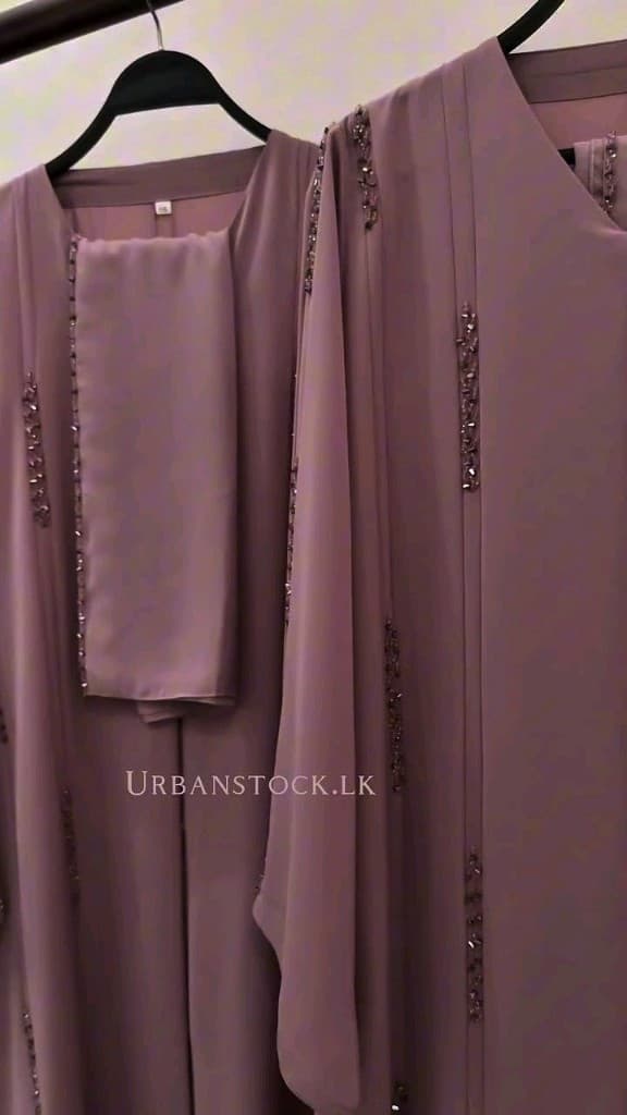 Mehr-e-Eid Georgette Abaya